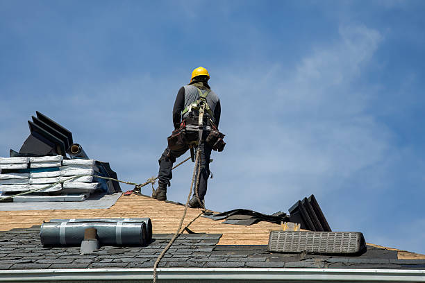 Professional Flat Roof Repair technician working in Monroe City, MO